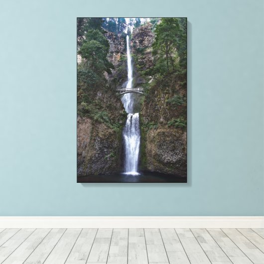 Multnomah-Herfsten, Oregon Canvas Afdruk (Insitu (Houten vloer))