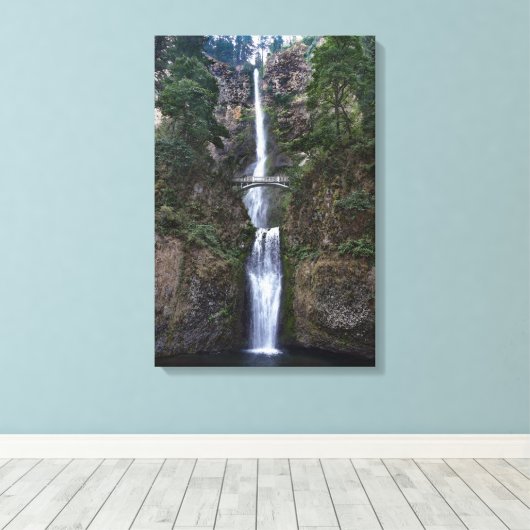 Multnomah-Herfsten, Oregon Canvas Afdruk (Insitu (Houten vloer))