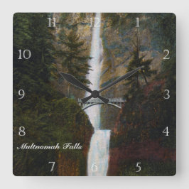 Multnomah Herfsten Oregon Custom Vierkante Klok
