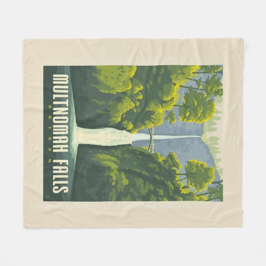 Multnomah-Herfsten | Oregon Fleece Deken (Voorkant (Horizontaal))