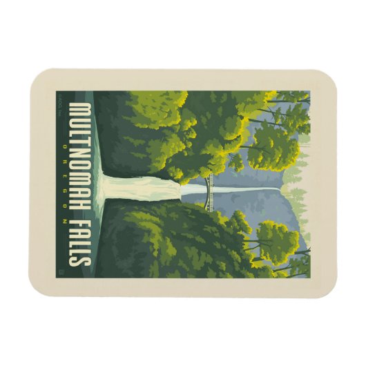 Multnomah-Herfsten | Oregon Magneet (Horizontaal)