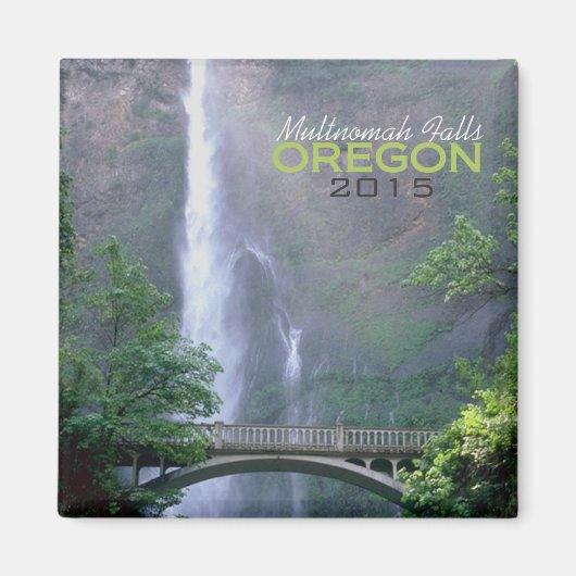 Multnomah Herfsten Oregon Souvenir Magnet Verander (Voorkant)