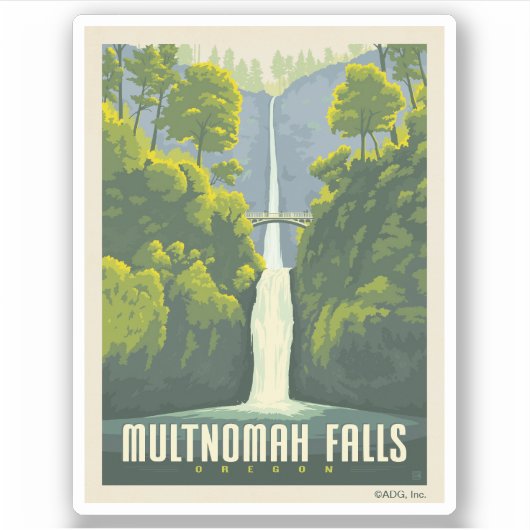 Multnomah-Herfsten | Oregon Sticker (Voorkant)