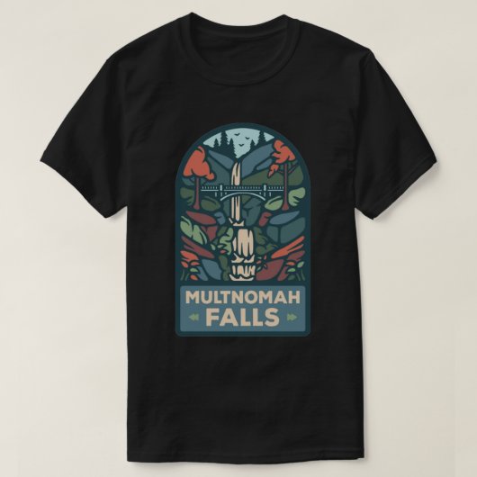 MULTNOMAH HERFSTEN OREGON Sticker T-shirt (Design voorkant)