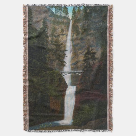 Multnomah Herfsten Oregon Throw Blanket Deken (Voorkant Verticaal)