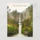 Multnomah Herfsten Oregon Waterval Briefkaart (Voorkant)