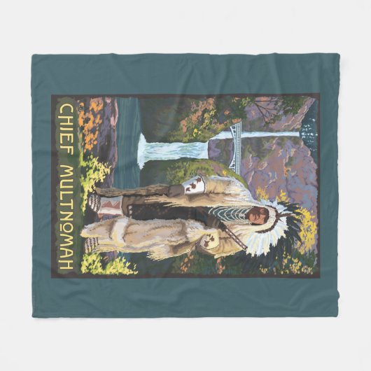 Multnomah-Herfsten, OregonChief Multnomah Fleece Deken (Voorkant (Horizontaal))