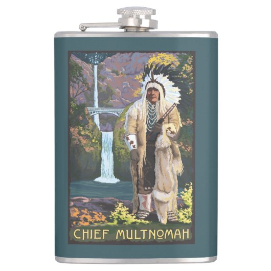 Multnomah-Herfsten, OregonChief Multnomah Heupfles (Voorkant)