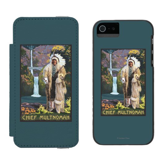 Multnomah-Herfsten, OregonChief Multnomah Incipio iPhone Portemonnee Hoesje (Naast elkaar)