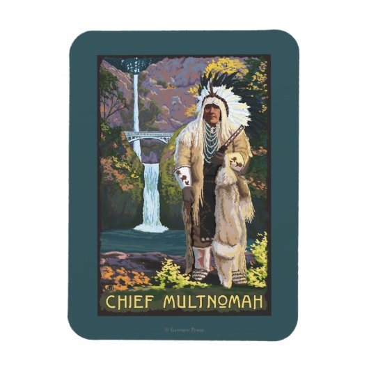 Multnomah-Herfsten, OregonChief Multnomah Magneet (Verticaal)
