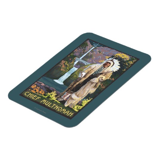 Multnomah-Herfsten, OregonChief Multnomah Magneet (Linkerzijde)