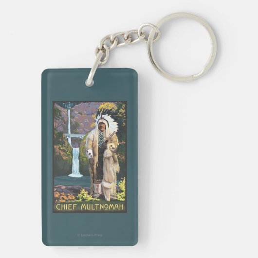 Multnomah-Herfsten, OregonChief Multnomah Sleutelhanger (achterkant)