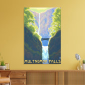 Multnomah-Herfsten, OregonMaiden van de Herfsten Canvas Afdruk (Insitu (Woonkamer))