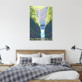 Multnomah-Herfsten, OregonMaiden van de Herfsten Canvas Afdruk (Insitu (Slaapkamer))