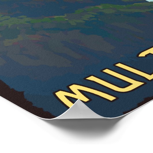 Multnomah-Herfsten, OregonMaiden van de Herfsten Poster (Hoek)