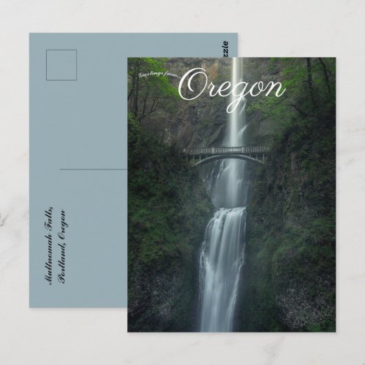 Multnomah Herfsten Portland Oregon Briefkaart (Voorkant / Achterkant)