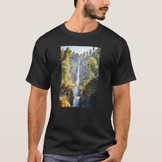 Multnomah Herfsten-Portland Oregon-Travel T-shirt (Voorkant)