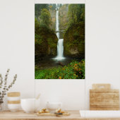 Multnomah Herfsten Waterfall Photo Print (Keuken)