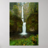 Multnomah Herfsten Waterfall Photo Print (Voorkant)