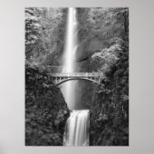 Multnomah Herfsten Waterval met Benson Bridge Poster (Voorkant)