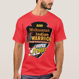 Multnomah indiaanse indiaan met hoofdletter P T-shirt