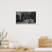 Multnomah Lodge en Herfsten foto Poster (Keuken)