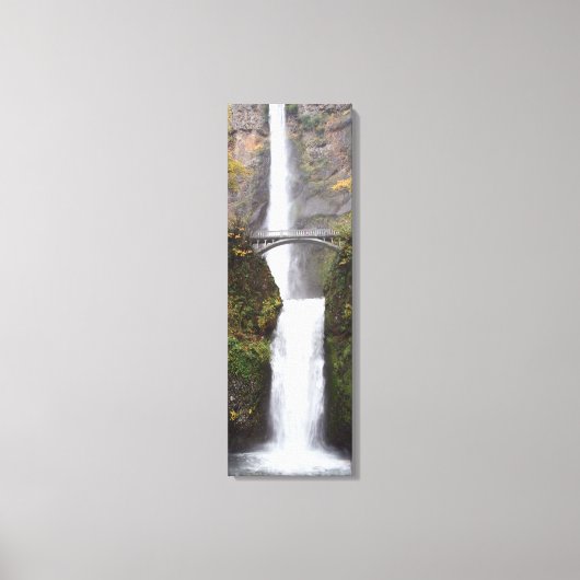 Multnomah waterfall Oregon Single Canvas afdrukken (Voorkant)