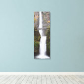 Multnomah waterfall Oregon Single Canvas afdrukken (Insitu (Houten vloer))