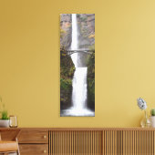 Multnomah waterfall Oregon Single Canvas afdrukken (Insitu (Woonkamer))