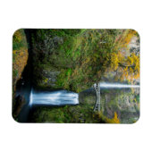 Multnomah-waterval in de herfst in de Columbia Gor Magneet (Horizontaal)