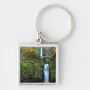 Multnomah-waterval in de herfst in de Columbia Gor Sleutelhanger
