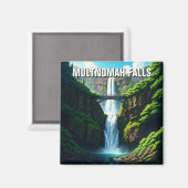 Multnomah waterval oregon magneet (Voorkant / Achterkant)