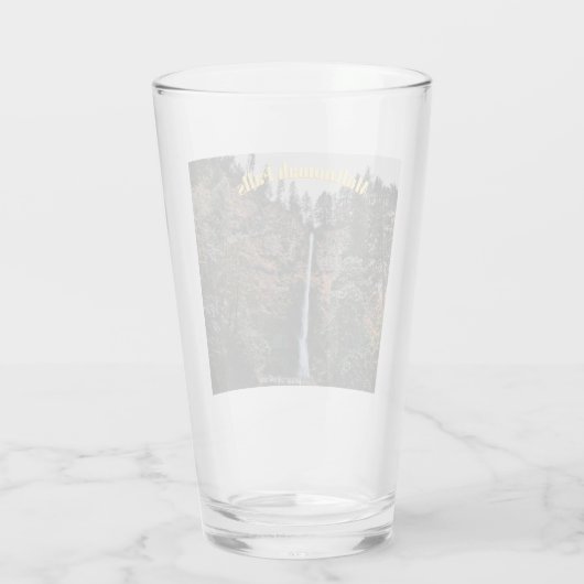 Multnomah-watervallen Glas (Achterkant)
