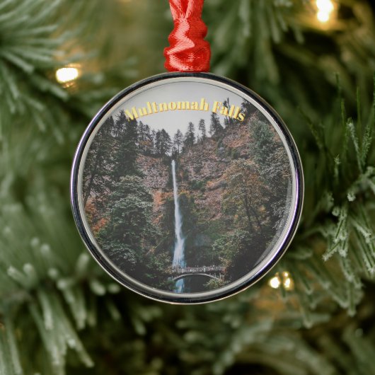 Multnomah-watervallen Metalen Ornament (Boom)