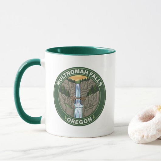 Multnomah-watervallen Oregon Mok (Met donut)