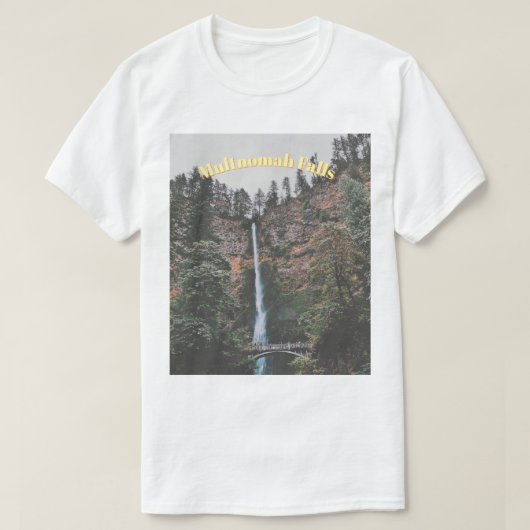 Multnomah-watervallen T-shirt (Design voorkant)