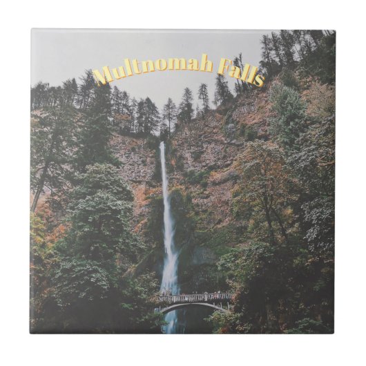 Multnomah-watervallen Tegeltje (Voorkant)