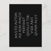 Multo autem ad rem magis pertinet quallis tibi briefkaart (Voorkant)