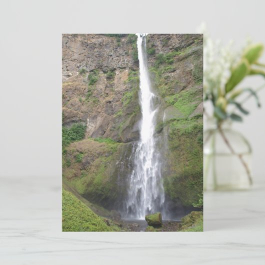 Multomah Herfsten Wedding Invitations Kaart (Staand voorkant)