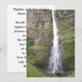 Multomah Herfsten Wedding Invitations Kaart (Voorkant / Achterkant)