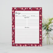 Multomap Pagina met roze roze roze bloemenpatroon  (Staand voorkant)