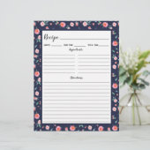 Multomap Pagina met roze roze roze bloemenpatroon  (Staand voorkant)