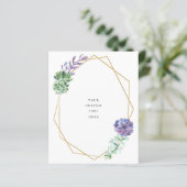 Multomap plat Paars Succulten inbrengen (Staand voorkant)