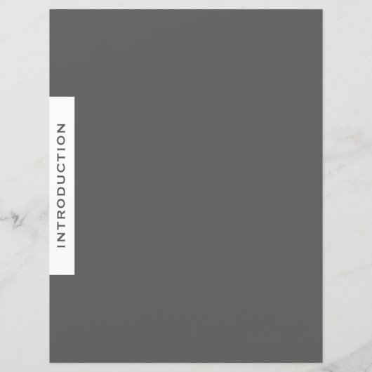 Multomap Sectie Divider | Inleiding | Grijs (Achterkant)