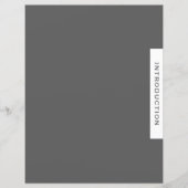 Multomap Sectie Divider | Inleiding | Grijs (Voorkant)