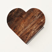 Multomap voor gepersonaliseerd Rustic Old Wood Rec Notitieboek (Achterkant)