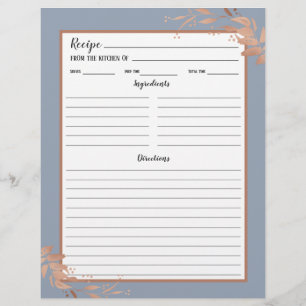 Multomap voor usty Blue Roos Gold Foliage Recipage