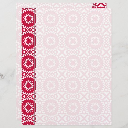 Multomappen pagina's van het Bright Red Daisy Whee (Voorkant / Achterkant)