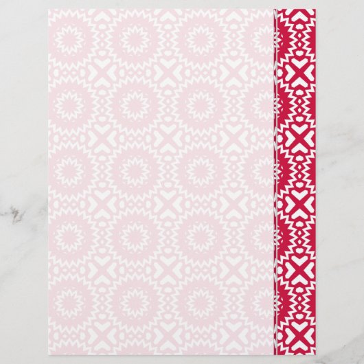 Multomappen pagina's van het Bright Red Daisy Whee (Achterkant)