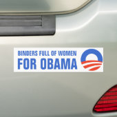 Multomappen Volle vrouwelijke beloning voor Obama Bumpersticker (Op auto)
